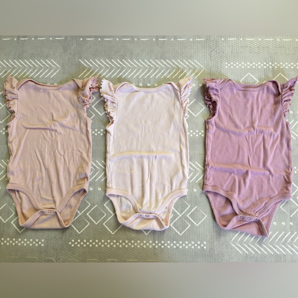 Baby Girl Ruffled Short Sleeve Bodysuit